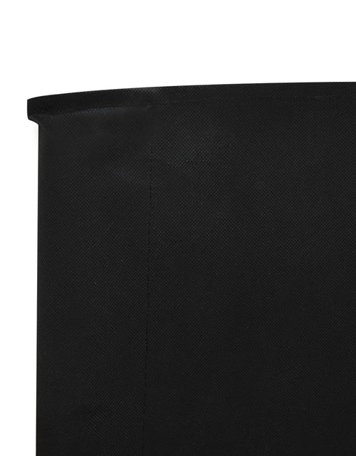 Încărcați imaginea în vizualizatorul Galerie, Paravan anti-vânt cu 3 panouri, negru, 400x80 cm, textil Lando - Lando
