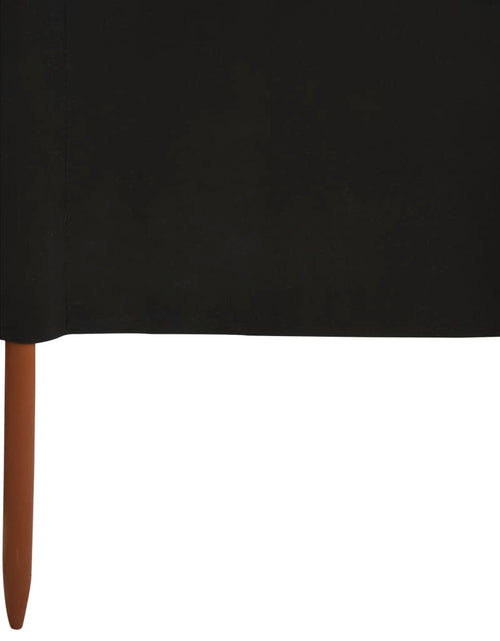 Încărcați imaginea în vizualizatorul Galerie, Paravan anti-vânt cu 5 panouri, negru, 600 x 80 cm, textil Lando - Lando
