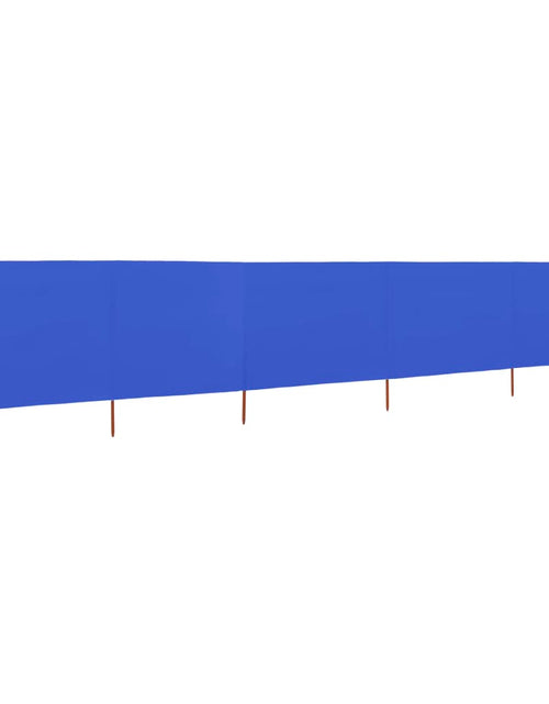 Încărcați imaginea în vizualizatorul Galerie, Paravan anti-vânt cu 5 panouri, azur, 600 x 80 cm, textil Lando - Lando
