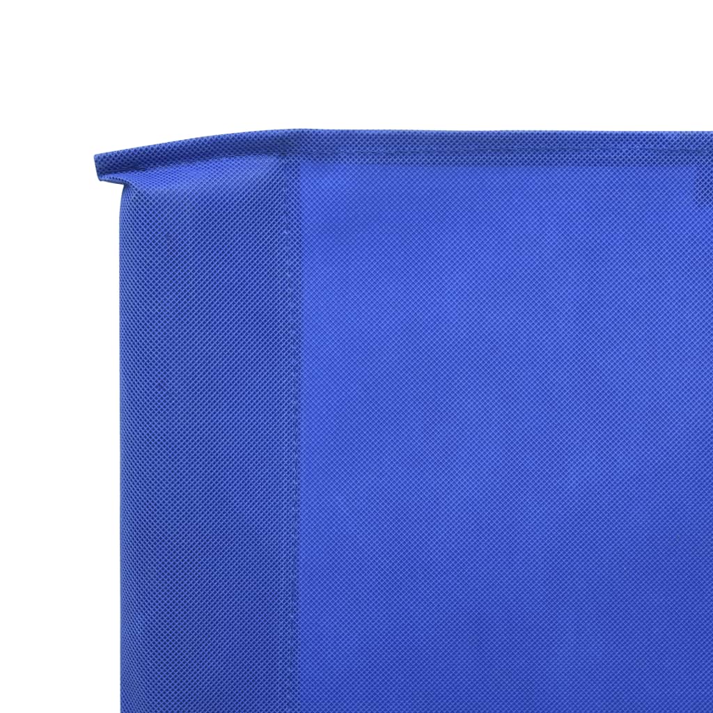 Paravan anti-vânt cu 6 panouri, azur, 800 x 120 cm, textil Lando - Lando