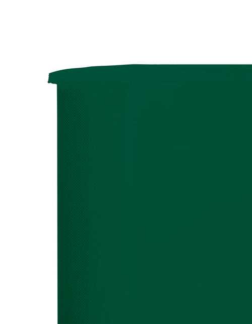 Încărcați imaginea în vizualizatorul Galerie, Paravan anti-vânt cu 9 panouri, verde, 1200x120 cm, textil Lando - Lando
