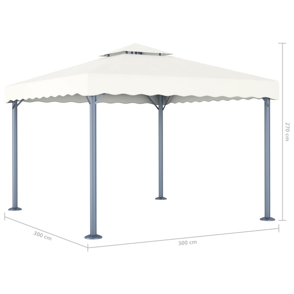 Pavilion, crem, 300 x 300 cm, aluminiu Lando - Lando