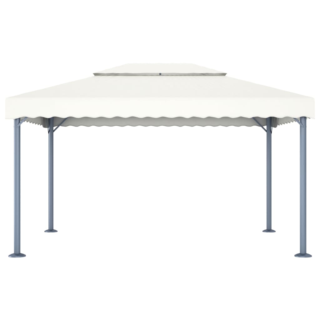 48062 Gazebo 400x300 cm Cream Aluminium Lando - Lando