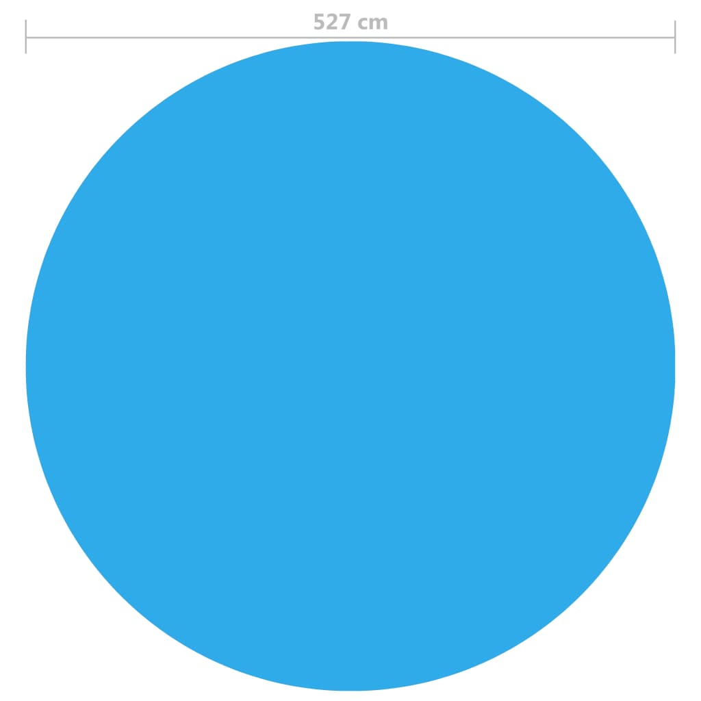 Prelată de piscină, albastru, 527 cm, PE Lando - Lando