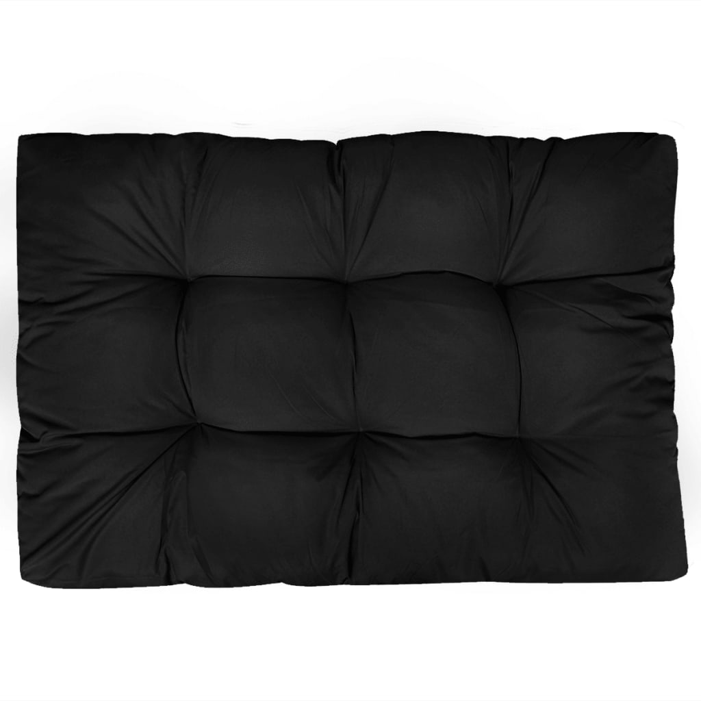 Pernă de scaun de grădină, negru, 120x80x10 cm, material textil Lando - Lando