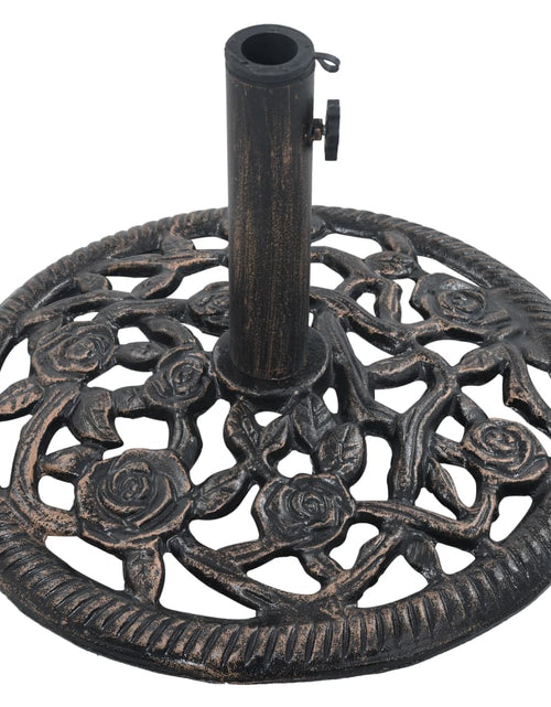 Încărcați imaginea în vizualizatorul Galerie, Bază de umbrelă, bronz, 12 kg, 48 cm, fontă Lando - Lando
