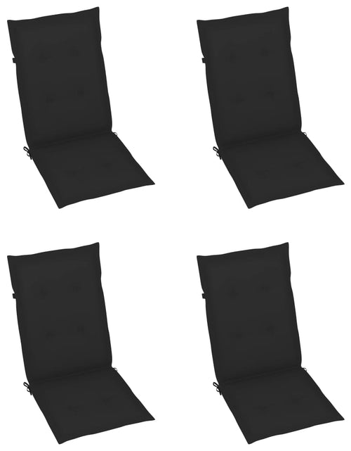 Загрузите изображение в средство просмотра галереи, Perne scaun de grădină, 4 buc., negru, 120x50x3 cm Lando - Lando
