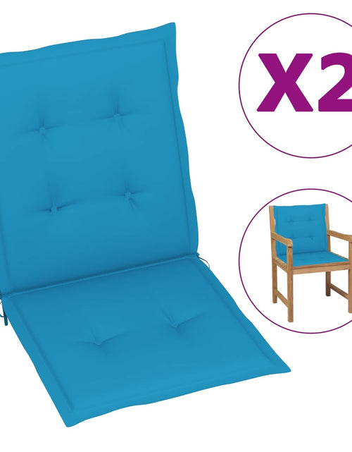Încărcați imaginea în vizualizatorul Galerie, Perne pentru scaun de grădină, 2 buc., albastru, 100x50x3 cm Lando - Lando

