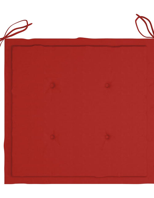 Încărcați imaginea în vizualizatorul Galerie, Perne scaun de grădină, 2 buc., roșu, 50 x 50 x 3 cm Lando - Lando
