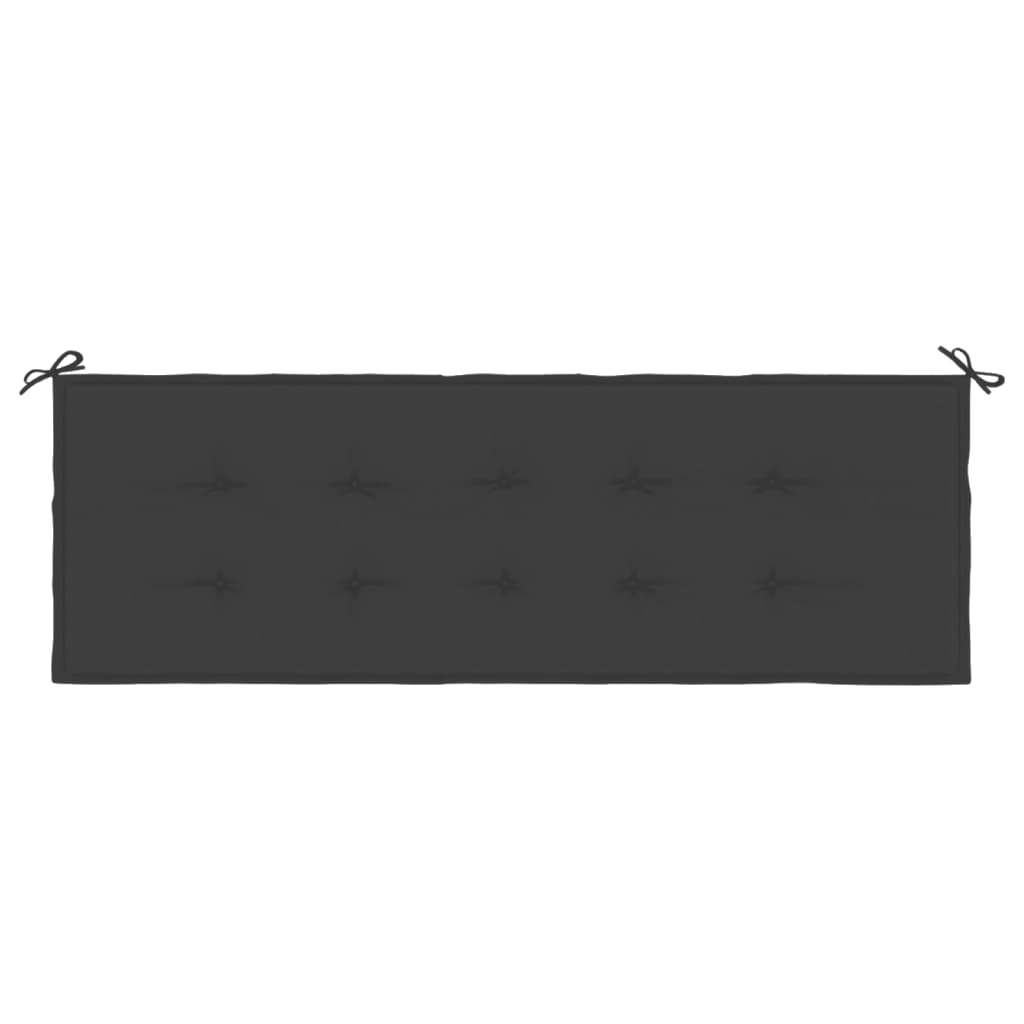 Pernă de bancă de grădină, negru, 150x50x3 cm, textil oxford - Lando