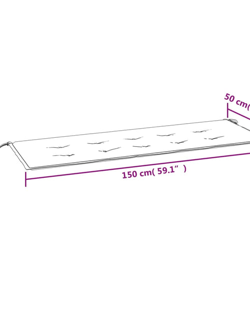 Загрузите изображение в средство просмотра галереи, Pernă de bancă de grădină, bej, 150x50x3 cm, textil oxford - Lando
