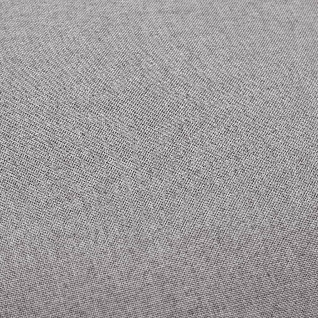 Scaune de bar, 2 buc., gri deschis, material textil - Lando