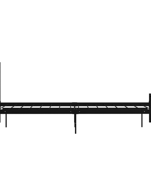 Încărcați imaginea în vizualizatorul Galerie, Cadru de pat, negru, 160 x 200 cm, metal - Lando
