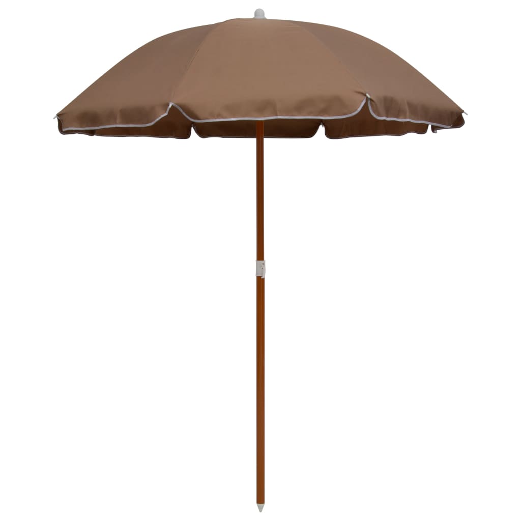 Umbrelă de soare cu stâlp din oțel, gri taupe, 180 cm Lando - Lando