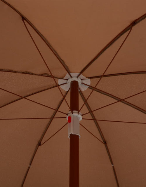 Încărcați imaginea în vizualizatorul Galerie, Umbrelă de soare cu stâlp din oțel, gri taupe, 180 cm Lando - Lando
