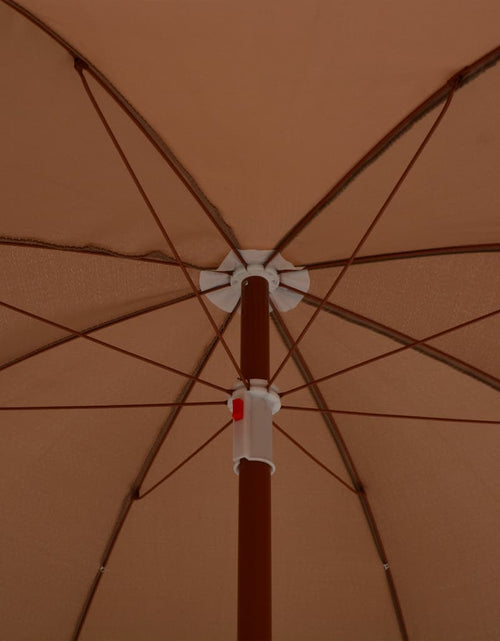 Încărcați imaginea în vizualizatorul Galerie, Umbrelă de soare cu stâlp din oțel, gri taupe, 240 cm Lando - Lando
