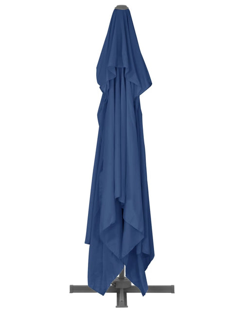 Încărcați imaginea în vizualizatorul Galerie, Umbrelă suspendată cu stâlp din aluminiu albastru azuriu 4x3 m - Lando
