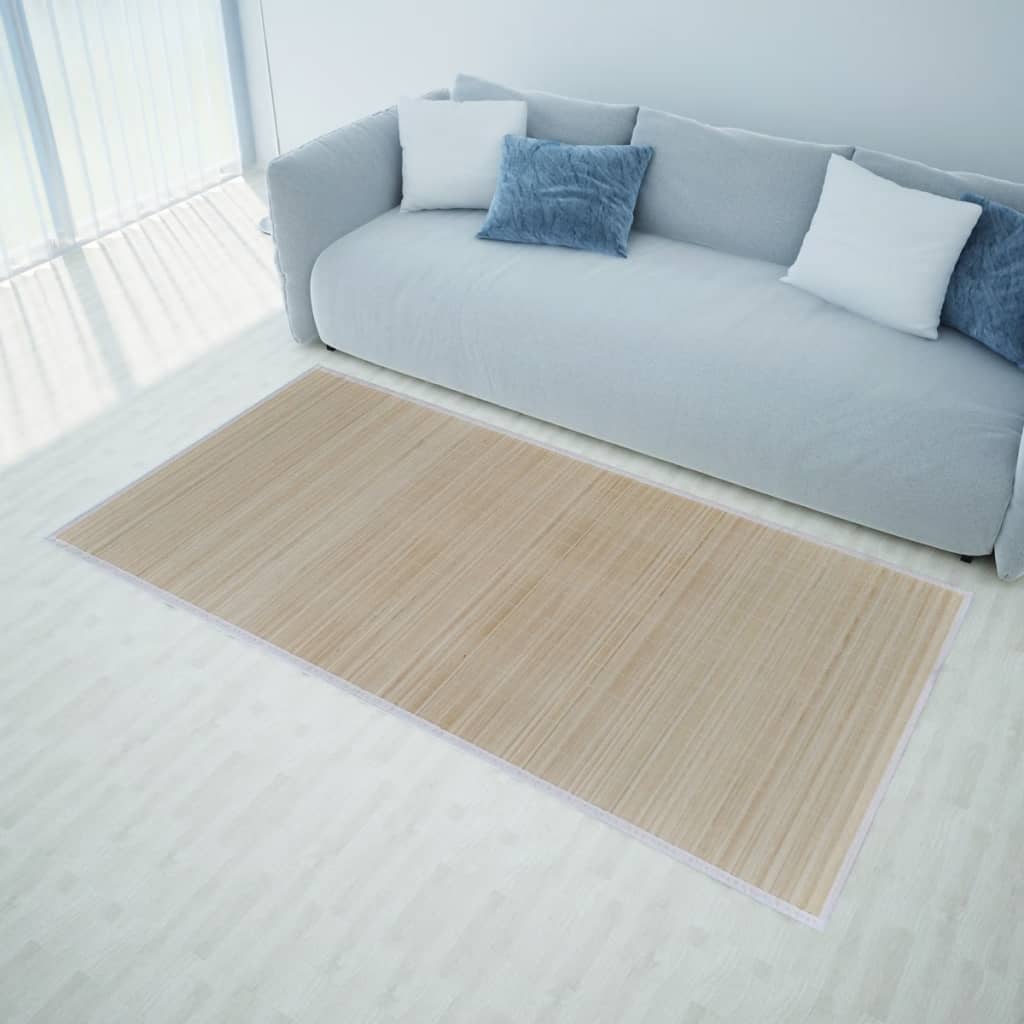 Covoare de bambus natural, 2 buc., 120x180 cm, dreptunghiulare Lando - Lando