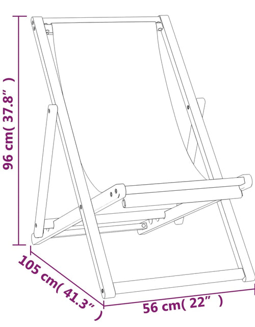 Încărcați imaginea în vizualizatorul Galerie, Scaun de plajă pliabil, gri, lemn masiv de tec - Lando
