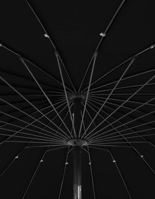 Încărcați imaginea în vizualizatorul Galerie, Umbrelă de soare de exterior, stâlp aluminiu, negru, 270 cm Lando - Lando

