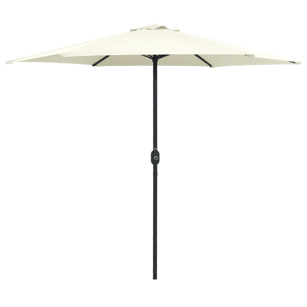 Umbrelă de soare cu stâlp aluminiu, alb nisipiu, 270 x 246 cm Lando - Lando