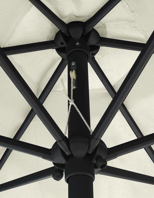 Загрузите изображение в средство просмотра галереи, Umbrelă de soare cu stâlp aluminiu, alb nisipiu, 270 x 246 cm Lando - Lando
