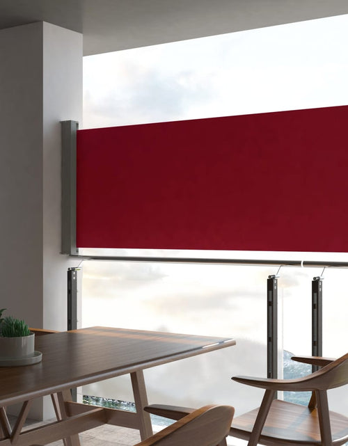 Încărcați imaginea în vizualizatorul Galerie, Copertină laterală retractabilă de terasă, roșu, 100 x 300 cm - Lando
