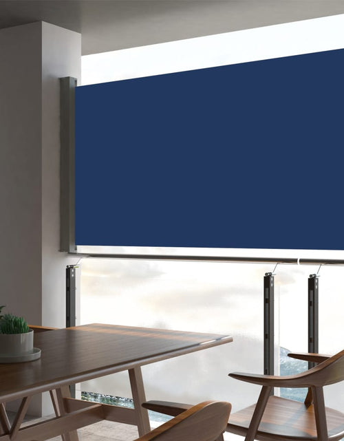 Загрузите изображение в средство просмотра галереи, Copertină laterală retractabilă de terasă, albastru, 160x300 cm - Lando
