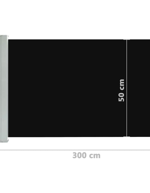 Încărcați imaginea în vizualizatorul Galerie, Copertină laterală retractabilă de terasă, negru, 60 x 300 cm Lando - Lando
