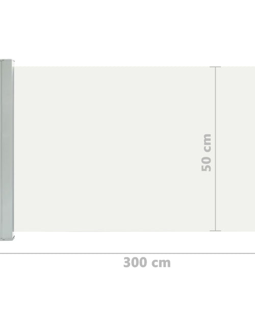 Загрузите изображение в средство просмотра галереи, Copertină laterală retractabilă de terasă, crem, 60 x 300 cm Lando - Lando
