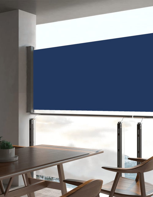 Încărcați imaginea în vizualizatorul Galerie, Copertină laterală retractabilă de terasă, albastru, 60x300 cm Lando - Lando
