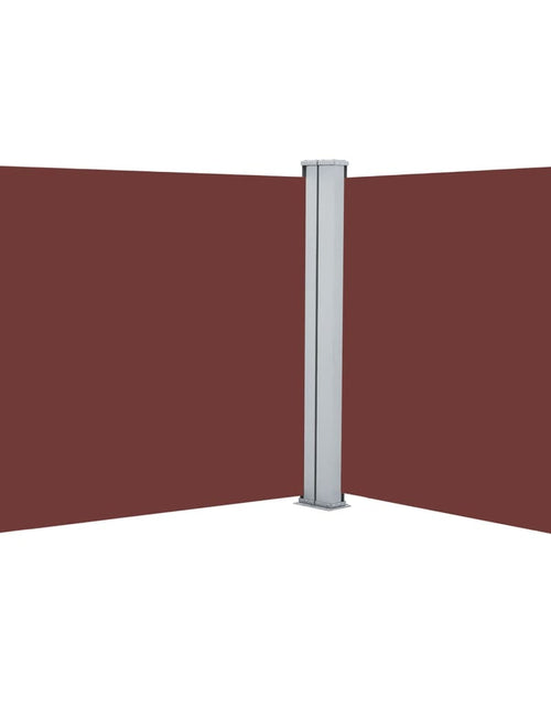 Загрузите изображение в средство просмотра галереи, Copertină laterală retractabilă, maro, 100 x 600 cm - Lando
