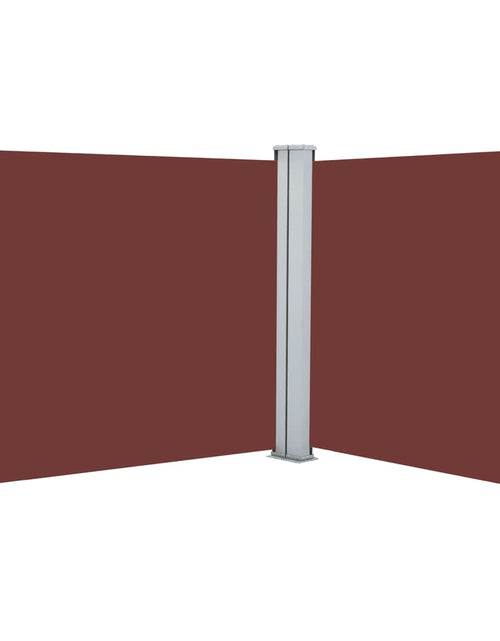 Загрузите изображение в средство просмотра галереи, Copertină laterală retractabilă, maro, 120 x 600 cm - Lando
