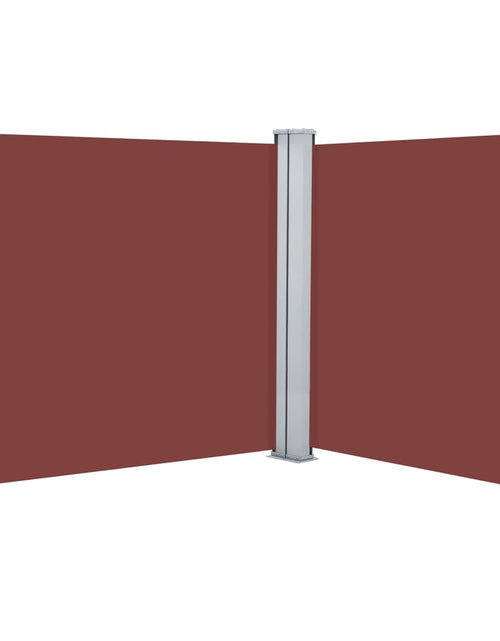 Загрузите изображение в средство просмотра галереи, Copertină laterală retractabilă, maro, 140 x 600 cm - Lando
