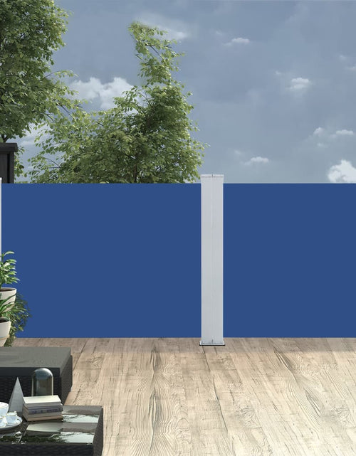 Încărcați imaginea în vizualizatorul Galerie, Copertină laterală retractabilă, albastru, 100 x 1000 cm - Lando
