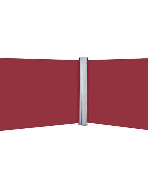 Загрузите изображение в средство просмотра галереи, Copertină laterală retractabilă, roșu, 100 x 1000 cm - Lando
