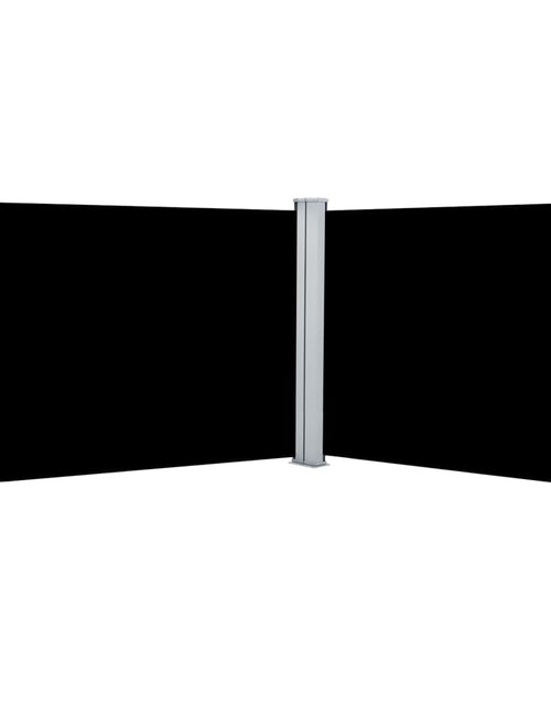 Загрузите изображение в средство просмотра галереи, Copertină laterală retractabilă, negru, 140 x 1000 cm - Lando
