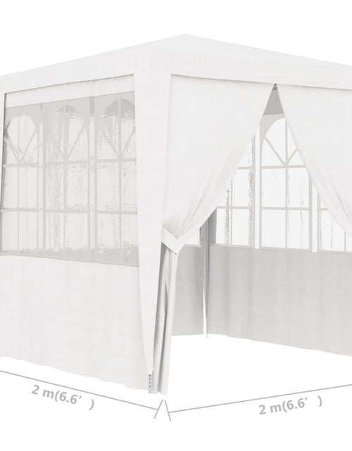 Загрузите изображение в средство просмотра галереи, Cort de petrecere profesional cu pereți, alb, 2 x 2 m, 90 g/m² - Lando
