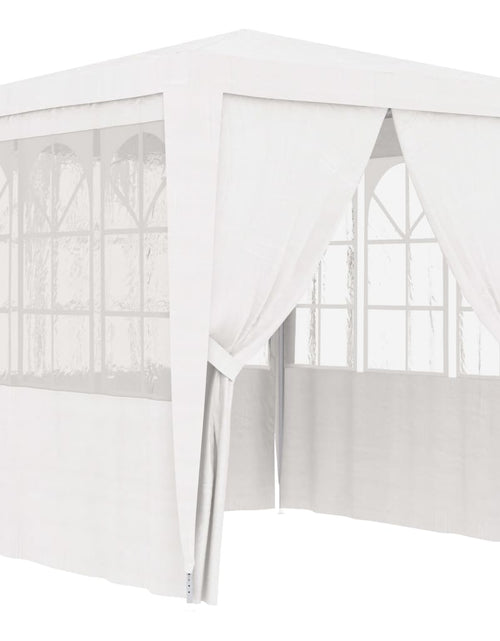 Încărcați imaginea în vizualizatorul Galerie, Cort petrecere profesional cu pereți, alb, 2,5 x 2,5 m 90 g/m² - Lando
