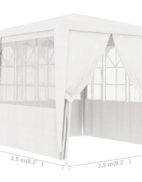 Загрузите изображение в средство просмотра галереи, Cort petrecere profesional cu pereți, alb, 2,5 x 2,5 m 90 g/m² - Lando

