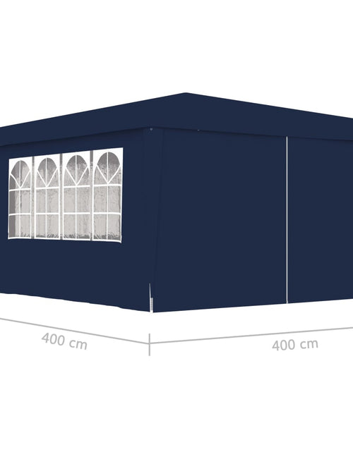 Încărcați imaginea în vizualizatorul Galerie, Cort de petrecere profesional cu pereți albastru 4x4 m 90 g/m² - Lando
