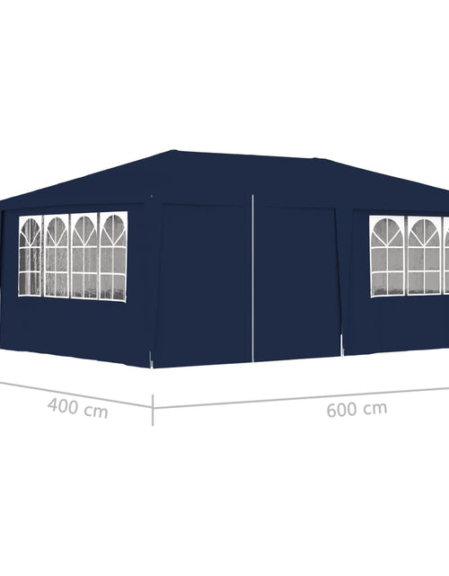 Загрузите изображение в средство просмотра галереи, Cort de petrecere profesional cu pereți albastru 4x6 m 90 g/m² - Lando
