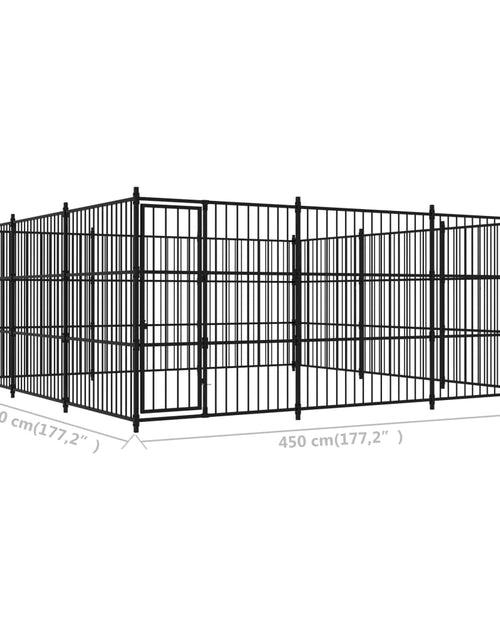Încărcați imaginea în vizualizatorul Galerie, Padoc de exterior pentru câini, 450x450x185 cm Lando - Lando
