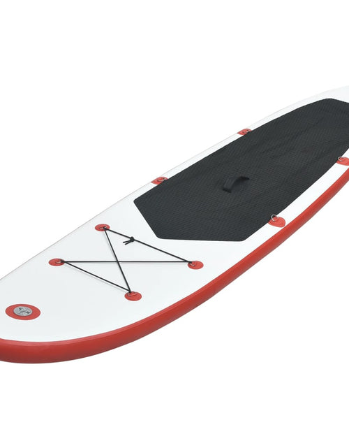 Загрузите изображение в средство просмотра галереи, Set placă stand up paddle SUP surf gonflabilă, roșu și alb Lando - Lando
