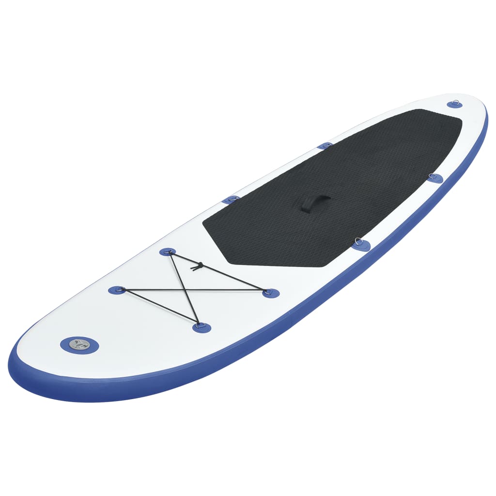 Set placă stand up paddle SUP surf gonflabilă, albastru și alb Lando - Lando