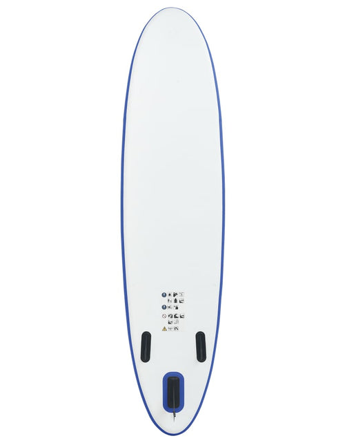 Загрузите изображение в средство просмотра галереи, Set placă stand up paddle SUP surf gonflabilă, albastru și alb Lando - Lando
