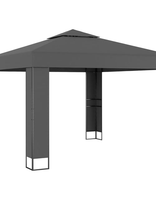 Încărcați imaginea în vizualizatorul Galerie, Pavilion cu acoperiș dublu, antracit, 3 x 3 m Lando - Lando
