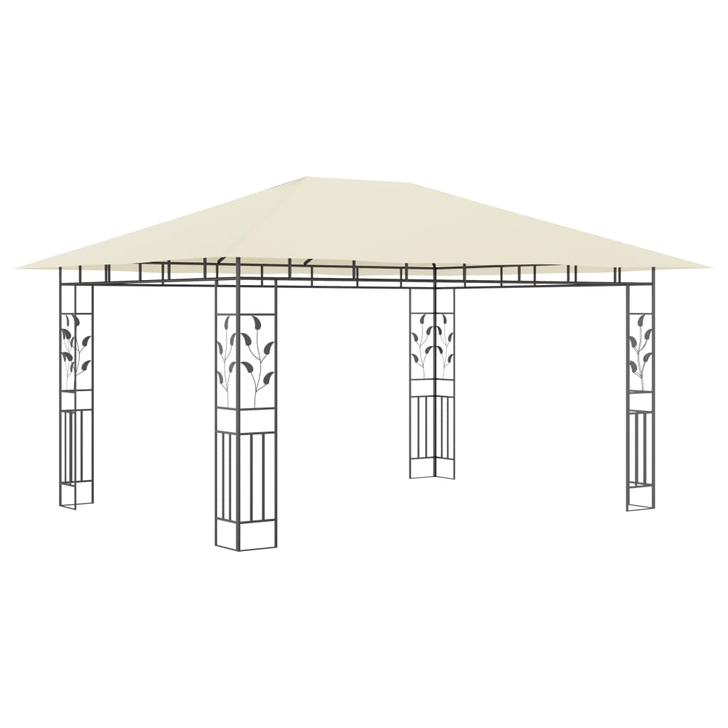 Pavilion cu plasă anti-țânțari, crem, 4x3x2,73 m, 180 g/m² Lando - Lando