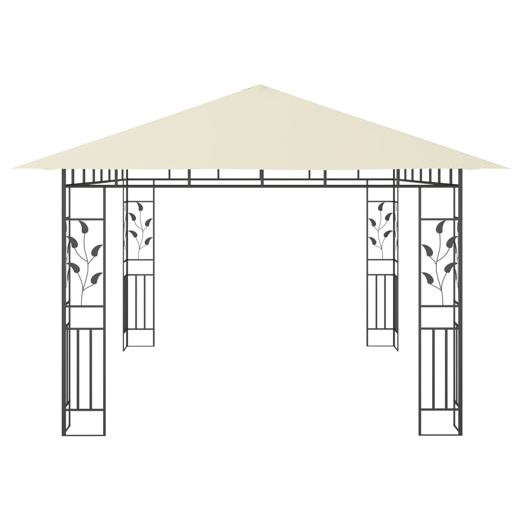 Pavilion cu plasă anti-țânțari, crem, 4x3x2,73 m, 180 g/m² Lando - Lando