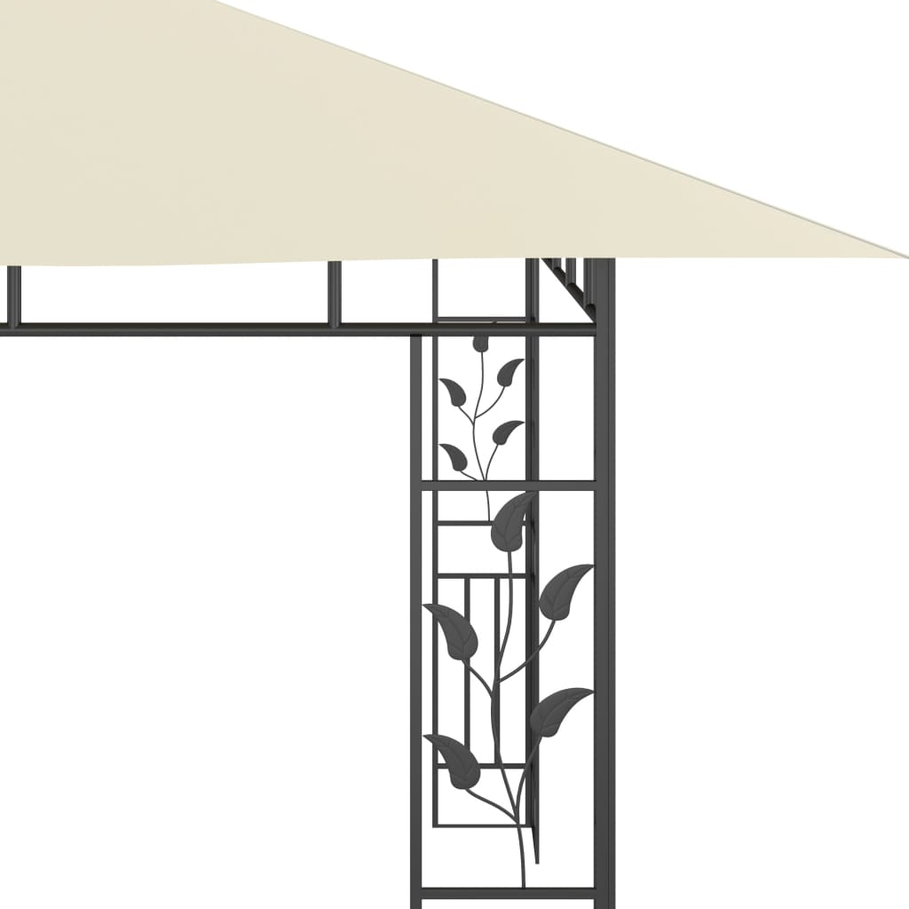 Pavilion cu plasă anti-țânțari, crem, 4x3x2,73 m, 180 g/m² Lando - Lando